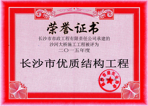 2015年AG入口登录（中国）官方网站优质结构工程